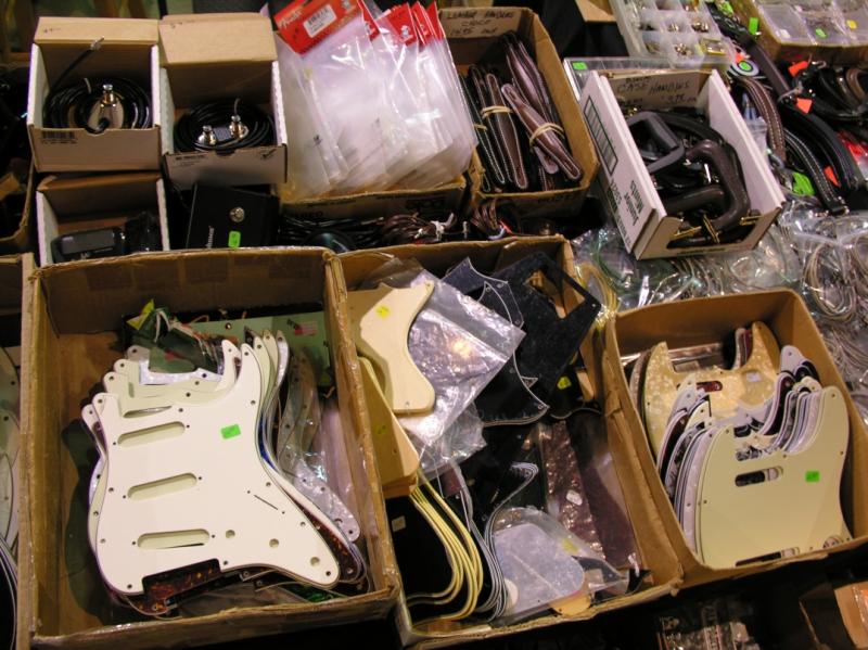 Guitar parts at guitar show