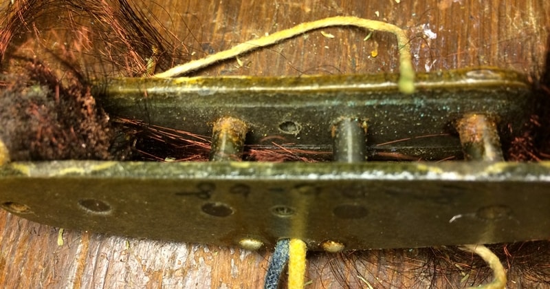 1968 Telecaster Bass Pickup Before Restoration