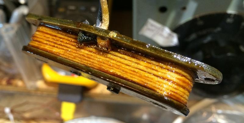 1968 Telecaster Bass pickup during Restoration