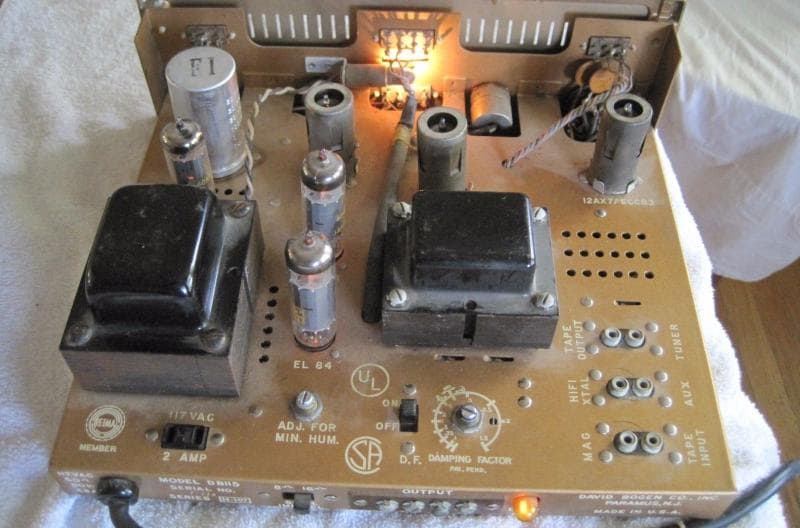 Never turn a tube amp on without a speaker load