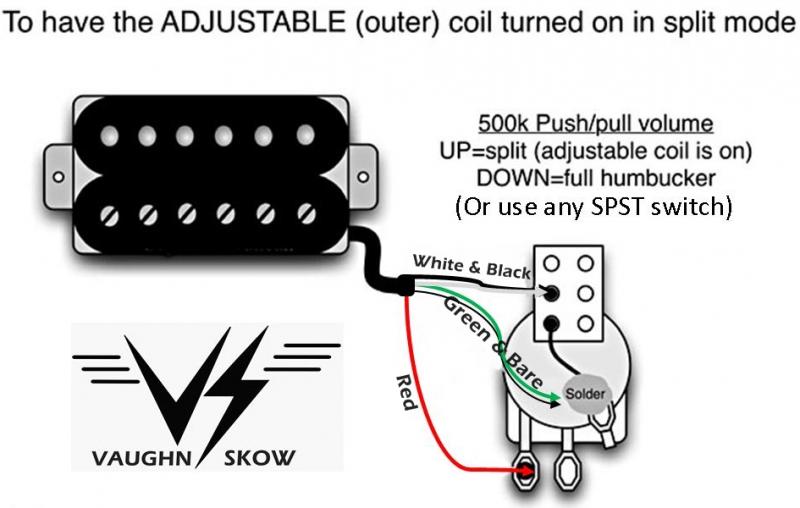 Vaughn Skow Pickups Humbucker Coil-Split